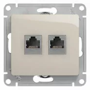 Glossa   2- RJ11+RJ45, .5E Schneider Electric