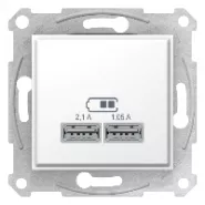 SEDNA, USB - 2,1 (2x1,05),  Schneider Electric