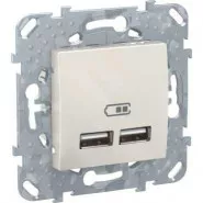 Unica  2 USB  , 2.1 Schneider Electric